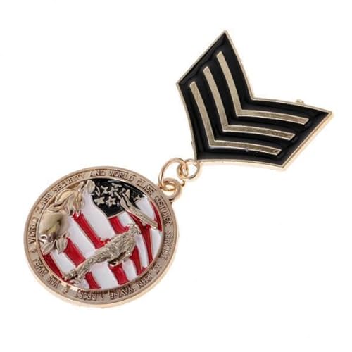 APLVFFZH 2x Uniform Metall Brosche Pin Medaille Anzug Party Requisiten von APLVFFZH