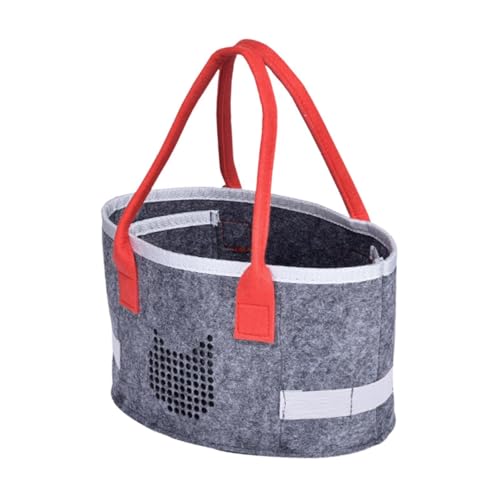 APLVFFZH Audio -Spieler mit Bag Filz Tasche Leichte Kleinmessentasche für Outdoor -Reisen, Roter Griff von APLVFFZH