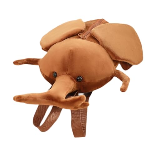 APLVFFZH Cartoon Rucksack mit Tiermotiv für Jungen Und Mädchen, Dunkelbraun von APLVFFZH