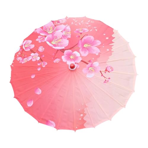 APLVFFZH Chinesische Kunst 82cm Seide Handgefertigter Regenschirm für Hochzeitsfeiern Klassisch, Kirschblüte von APLVFFZH