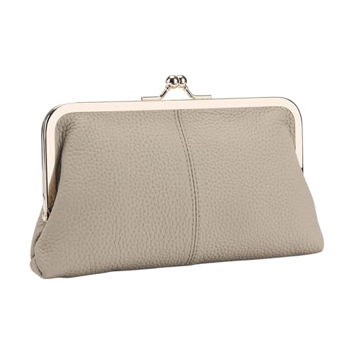 APLVFFZH Damen Clutch in Zeitlosem Design für Festliche Anlässe, Grau von APLVFFZH