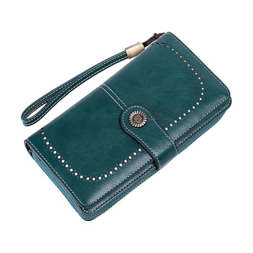 APLVFFZH Damen-Geldbörse mit Armband, stilvoll, mit Mehreren Kartenfächern, Kunstleder-Geldbörse von APLVFFZH