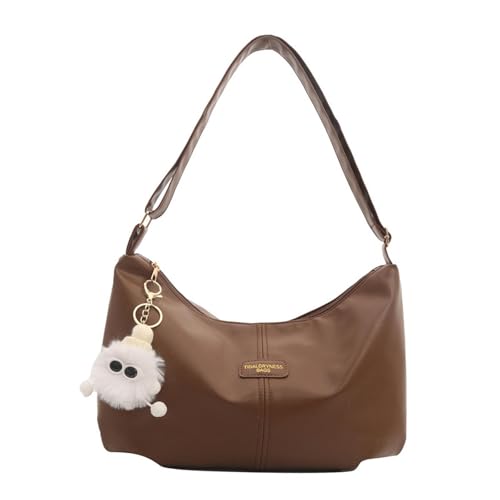 APLVFFZH Damen Knödelbeutel mit Schlüsselring für Den Täglichen Gebrauch, Braun von APLVFFZH