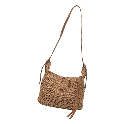 APLVFFZH Damen-Umhängetasche, Damen-Crossbody-Tasche für den Urlaubseinkauf, Kaffee von APLVFFZH