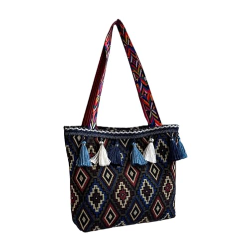 APLVFFZH Damen-Umhängetasche, stilvolle Reisetasche mit Quasten für die Arbeit, Style F von APLVFFZH