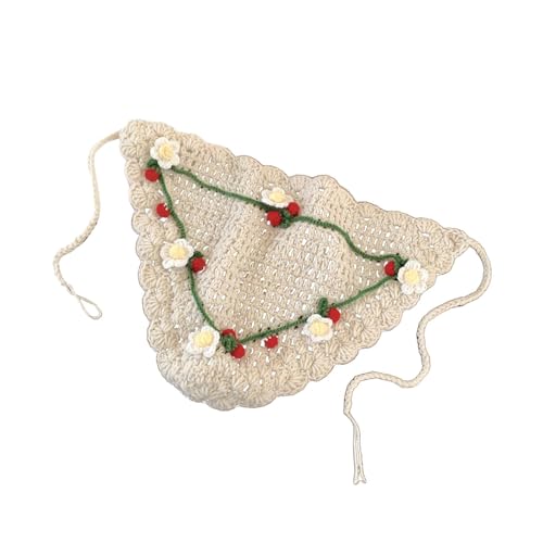 APLVFFZH Häkeln Sie Bandana Schal Hohl handgemachte gestrickte Krawatte Bcak Haarband, Beige von APLVFFZH