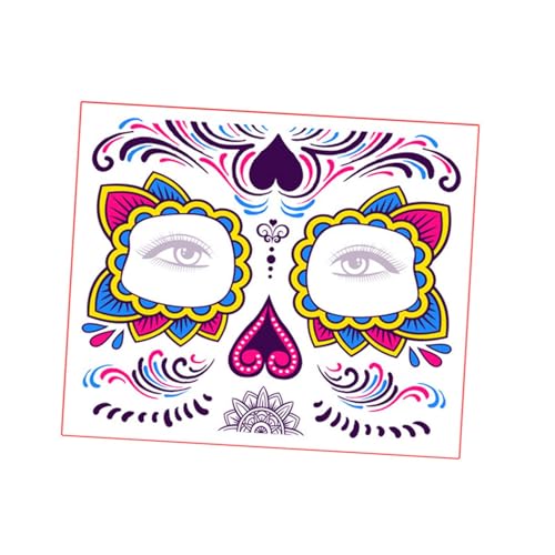 APLVFFZH Halloween Gesichtsaufkleber Temporärer Aufkleber als Kostümzubehör, Style B von APLVFFZH