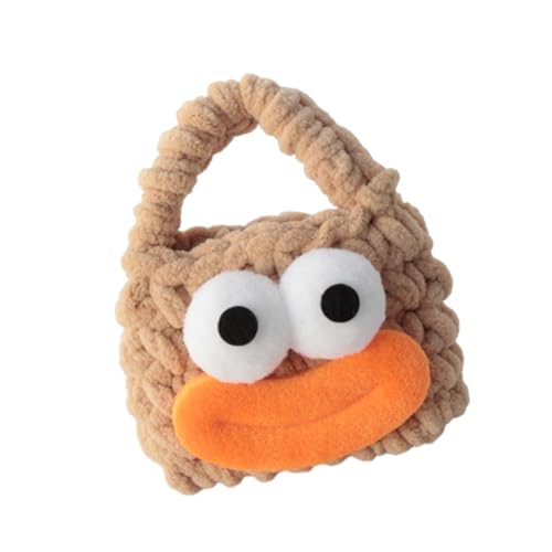 APLVFFZH Min Handtasche Mini Aufbewahrungstasche Dekorative praktische Tasche Multifunktionale tragbare Kinder Trendige Geldtasche Ohrhörer Tasche Dekor, Braun von APLVFFZH