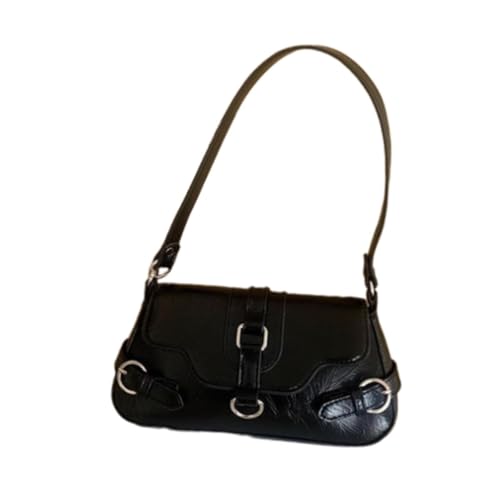 APLVFFZH PU Damen Schultertasche Einkaufstasche Reise Elegante Büro Damen Geldbörsen, Schwarz von APLVFFZH