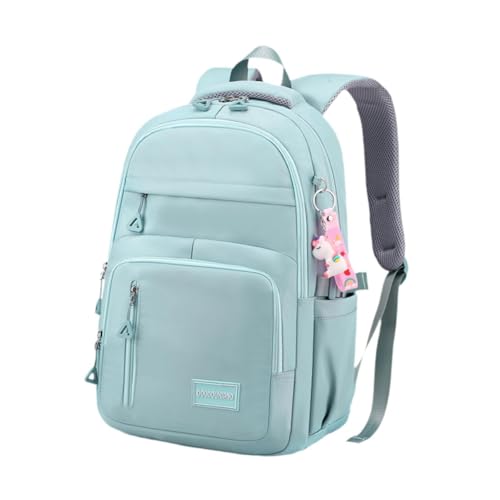 APLVFFZH Praktischer Kinder Rucksack mit Verspieltem Muster Und Verstellbaren Trägern, Blau von APLVFFZH