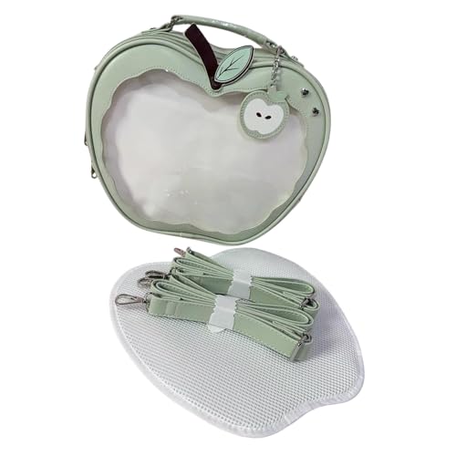 APLVFFZH Rucksack Im Cartoon Stil mit Apfel für Schule Und Freizeit, Grün von APLVFFZH