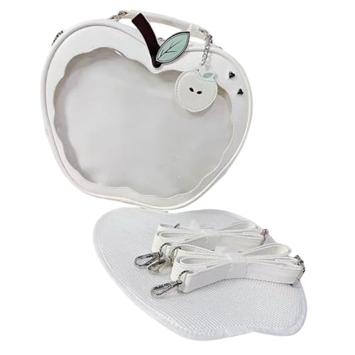 APLVFFZH Rucksack Im Cartoon Stil mit Apfel für Schule Und Freizeit, Weiß von APLVFFZH