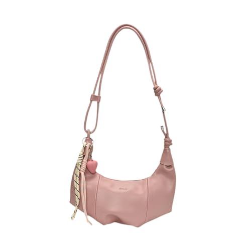 APLVFFZH Schultertasche Damen Umhängetasche Handtasche Satchel Modisch mit Praktischem Reißverschluss Und Geräumigem Innenraum für Geburtstag Valentinstag, Rosa von APLVFFZH