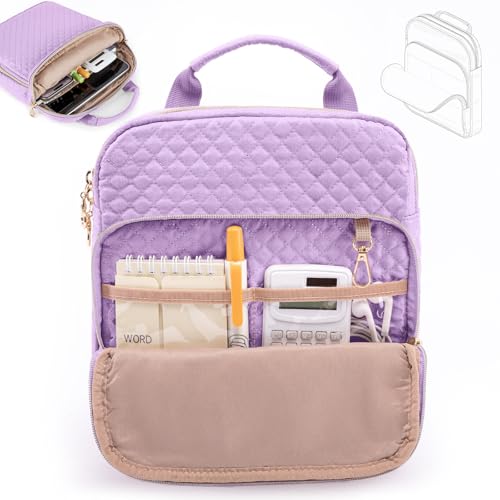 Buchhülle mit Reißverschluss, gesteppter Buchträger, Buchumschläge für Buchliebhaber, Buchschoner mit mehreren Fächern für Hardcover, Buchzubehör, Bibeltaschen für Bibelstudium, AA-Bücher von APOFFICE