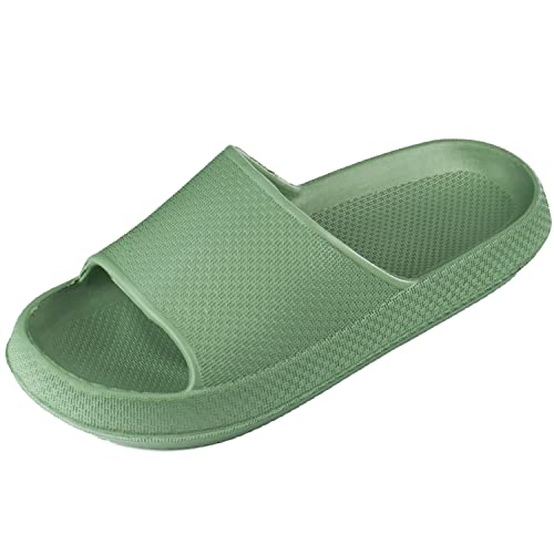 APREGGIO - Bequeme Sommer-Slide-Sandalen für Damen Grün | Leichte Badeschuhe mit Rutschfester Sohle | Ideal für Strand und Garten | Größe 40 EU von APREGGIO