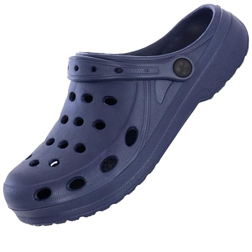 APREGGIO - Damen Garten Clogs aus Eva – rutschfest und Leicht für Damen mit Verstellbarem Fersenriemen - Blau - 36 EU von APREGGIO