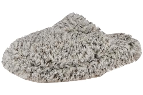APREGGIO Hausschuhe für Herren und Damen - Unisex Slippers Weiche Wollhausschuhe aus 100% Wolle - Warme Hüttenschuhe für den Winter - Pantoffeln - Grau 45/46 EU von APREGGIO