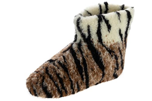 APREGGIO Winter Hausschuhe Unisex – Warme Wolle Pantoffeln mit Rutschfester Ledersohle – Stil für Damen und Herren - Warme Pantoffeln - Tiger Größe 42 APREGGIO Winter Hausschuhe Unisex – Warme Wolle Pantoffeln mit Rutschfester Ledersohle – Stil für Damen und Herren - Warme Pantoffeln - Tiger Größe 42 von APREGGIO