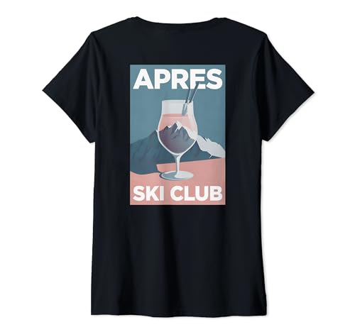 Damen APRÈS SKI CLUB X Ästhetisches Skifahrer Party Outfit - BACK T-Shirt mit V-Ausschnitt Damen APRÈS SKI CLUB X Ästhetisches Skifahrer Party Outfit - BACK T-Shirt mit V-Ausschnitt von APRÈS SKI CLUB X Für Ski Fans & Partyoutfits