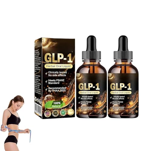 GLP-1 Herbal Oral Liquid, Health Boost Drops, Advanced GLP-1 Supplement Liquid, GLP-1 Oral Drop, Supplement Drops for Men and Women, Darm & Digestive Immune & Energy Support (2) von APRILADY