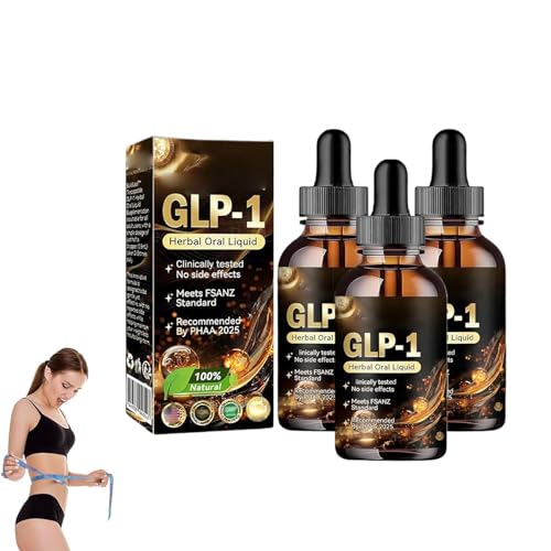 GLP-1 Herbal Oral Liquid, Health Boost Drops, Advanced GLP-1 Supplement Liquid, GLP-1 Oral Drop, Supplement Drops for Men and Women, Darm & Digestive Immune & Energy Support (3) von APRILADY