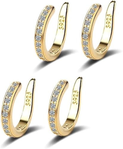 Zafiller Ohrclip Ohrkorrektur Non Piercing Plated Ears Cuffs Non Pierced Clip on Cartilage Earring Pierceless Ears Cuff Earring Adjustable Fake Earrings For Women, Einheitsgröße, Kupfer, Kein von APRILADY