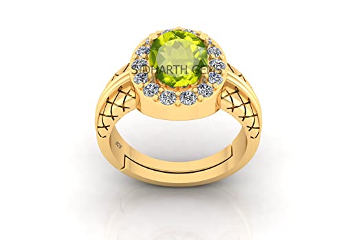 APSLOOSE Vergoldeter Ring, 7,50 Karat, natürlicher Peridot, Peridot, Messing, Peridot, Messing, Peridot, Messing, Peridot APSLOOSE Vergoldeter Ring, 7,50 Karat, natürlicher Peridot, Peridot, Messing, Peridot, Messing, Peridot, Messing, Peridot von APSLOOSE