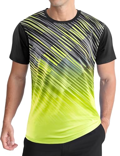 APTRO Herren T Shirt Sport Tshirts Trainingsshirt Funktionsshirt Schnelltrocknend Laufshirt Gym Shirt Farbverlauf Schrägmuster Grün L APTRO Herren T Shirt Sport Tshirts Trainingsshirt Funktionsshirt Schnelltrocknend Laufshirt Gym Shirt Farbverlauf Schrägmuster Grün L von APTRO