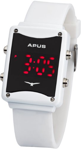 APUS Epsilon Weiß-Rot LED Watch Design-Highlight von APUS