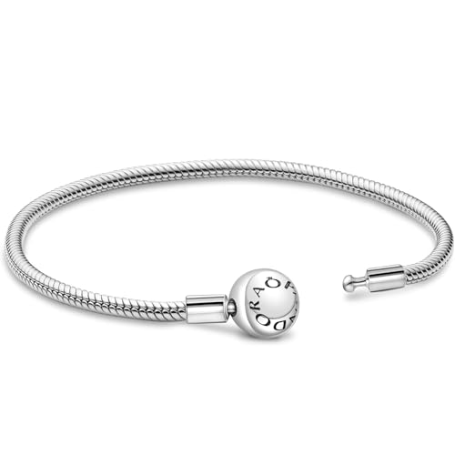 APUUESN Charms Anhänger Armband Verschluss 21CM Damen,ME Charm Moments Armbänder Sterling Silber S925,Schlangenkette Fake Bracelet,Armreif Schmuck,Geschenk für Frauen Geburtstag von APUUESN