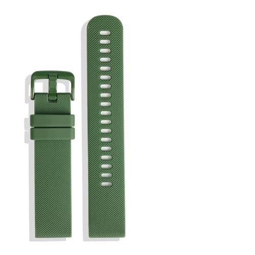APVMFMKLTG 20mm Silikon Gummi Armband Fit for Omega X Fit for Swatch Joint Männer Frauen Sport Wasserdichte Armband Band fit for Samsung Uhr(Green) von APVMFMKLTG