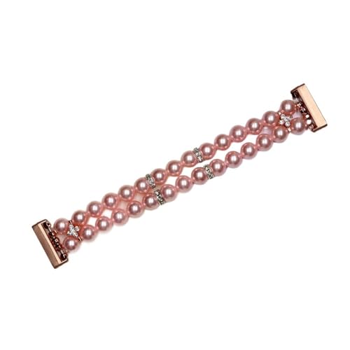 APVMFMKLTG Armband Fit For Fitbit Fit For Versa 3 4/ Fit For Fitbit Fit For Sense 2 Band Strap For Frauen Mädchen Mode Perlen Elastische Stretch Armband(Pink,Fitbit Versa 3 4) von APVMFMKLTG