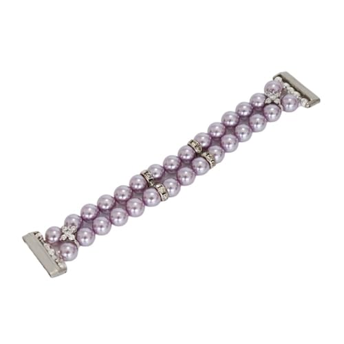 APVMFMKLTG Armband Fit For Fitbit Fit For Versa 3 4/ Fit For Fitbit Fit For Sense 2 Band Strap For Frauen Mädchen Mode Perlen Elastische Stretch Armband(Purple,Fitbit Versa 3 4) von APVMFMKLTG