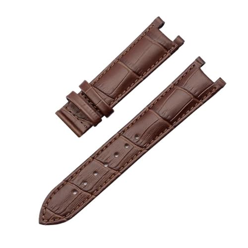APVMFMKLTG Armband Fit For GC Fit For Guess Uhr Strap Fit For Schmetterling Schnalle Armband 20 * 11mm 22 * 13mm Männer Und Frauen Strap(Brown no buckle,22-13mm) von APVMFMKLTG