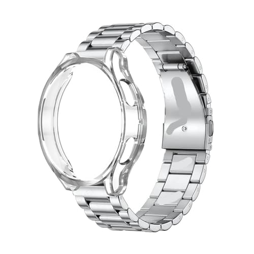 APVMFMKLTG Band + Hülle Passend For Samsung Passend For Galaxy Watch 6 4 5 44 Mm 40 Mm 43 Mm 47 Mm Armband Passend For Galaxy Watch 4 Passend For Classic 46 Mm 42 Mm 5 Pro 45 Mm Armband TPU-Hülle(Clea von APVMFMKLTG