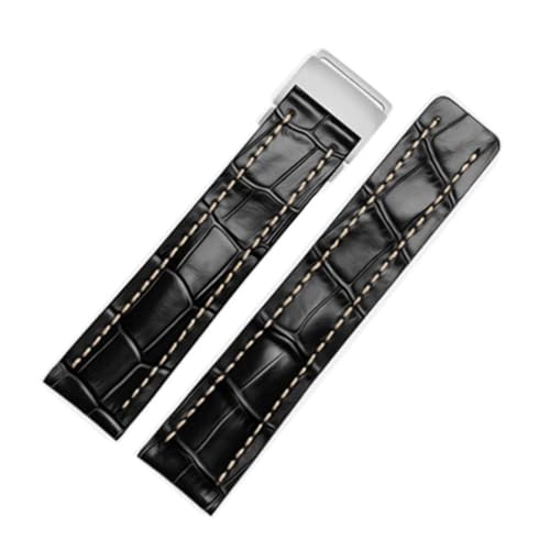 APVMFMKLTG Passend for Breitling-Armband, passend for Premier B01, passend for Colt Chronograph, passend for Avenger, passend for AVIATOR 8 316L(A-Black,22mmNO Buckle) von APVMFMKLTG