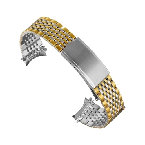 APVMFMKLTG Uhrenarmbänder aus massivem Edelstahl mit gebogenem Ende, passend for Omega, passend for Seamaster, passend for Speedmaster, Speedmaster 18 mm, 19 mm, 20 mm, Bead Of Rice-Armband for Herren APVMFMKLTG Uhrenarmbänder aus massivem Edelstahl mit gebogenem Ende, passend for Omega, passend for Seamaster, passend for Speedmaster, Speedmaster 18 mm, 19 mm, 20 mm, Bead Of Rice-Armband for Herren von APVMFMKLTG