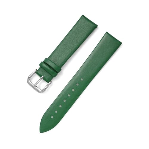 APVMFMKLTG Weiche Uhrenarmbänder 14 mm 16 mm 18 mm 20 mm 22 mm Uhrenarmbänder Armband Herren Damen Gürtel(Green,22mm) von APVMFMKLTG