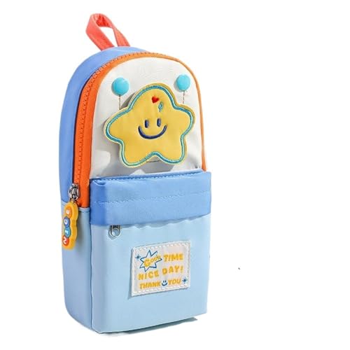 APVPOPOKGM Kleine Büchertasche, Stern-Stiftetasche, große Kapazität, Studenten-Schreibwarentasche, Bleistift-Schreibwarenbox, Mädchen, High Beauty-Stiftetasche(A) von APVPOPOKGM