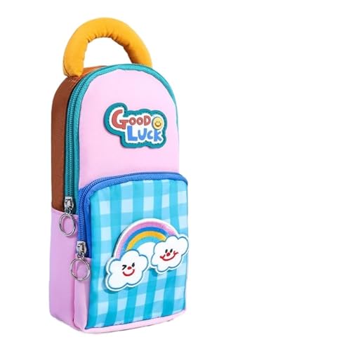 APVPOPOKGM Kleine Büchertasche, Stern-Stiftetasche, große Kapazität, Studenten-Schreibwarentasche, Bleistift-Schreibwarenbox, Mädchen, High Beauty-Stiftetasche(F) von APVPOPOKGM