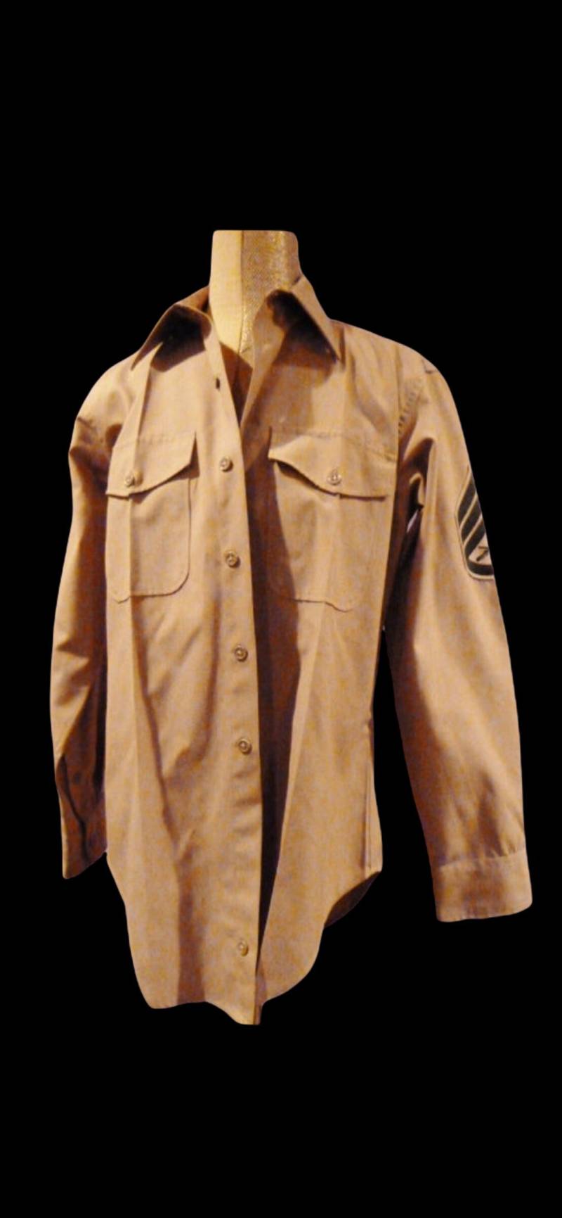 Sale Circa 1960 Bluse Hemd Baumwolle Flicken Unisex Vintage Gr. 15-32 von APaintedLadyVintage