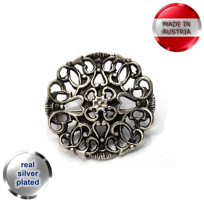 Allgäu Trachtenbrosche 1721/16 Tracht Trachtenschmuck Wiesn Narzissenfest Praterwiese Oktoberfest von APjewelrycomponents