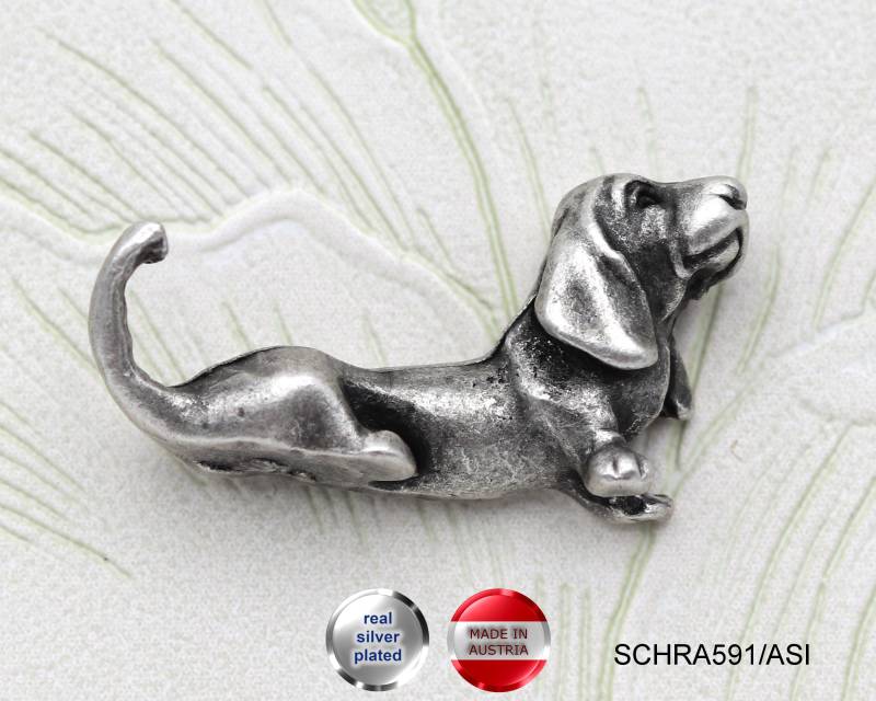 Anstecker Dackel - Made in Austria // Schra591/Asi von APjewelrycomponents