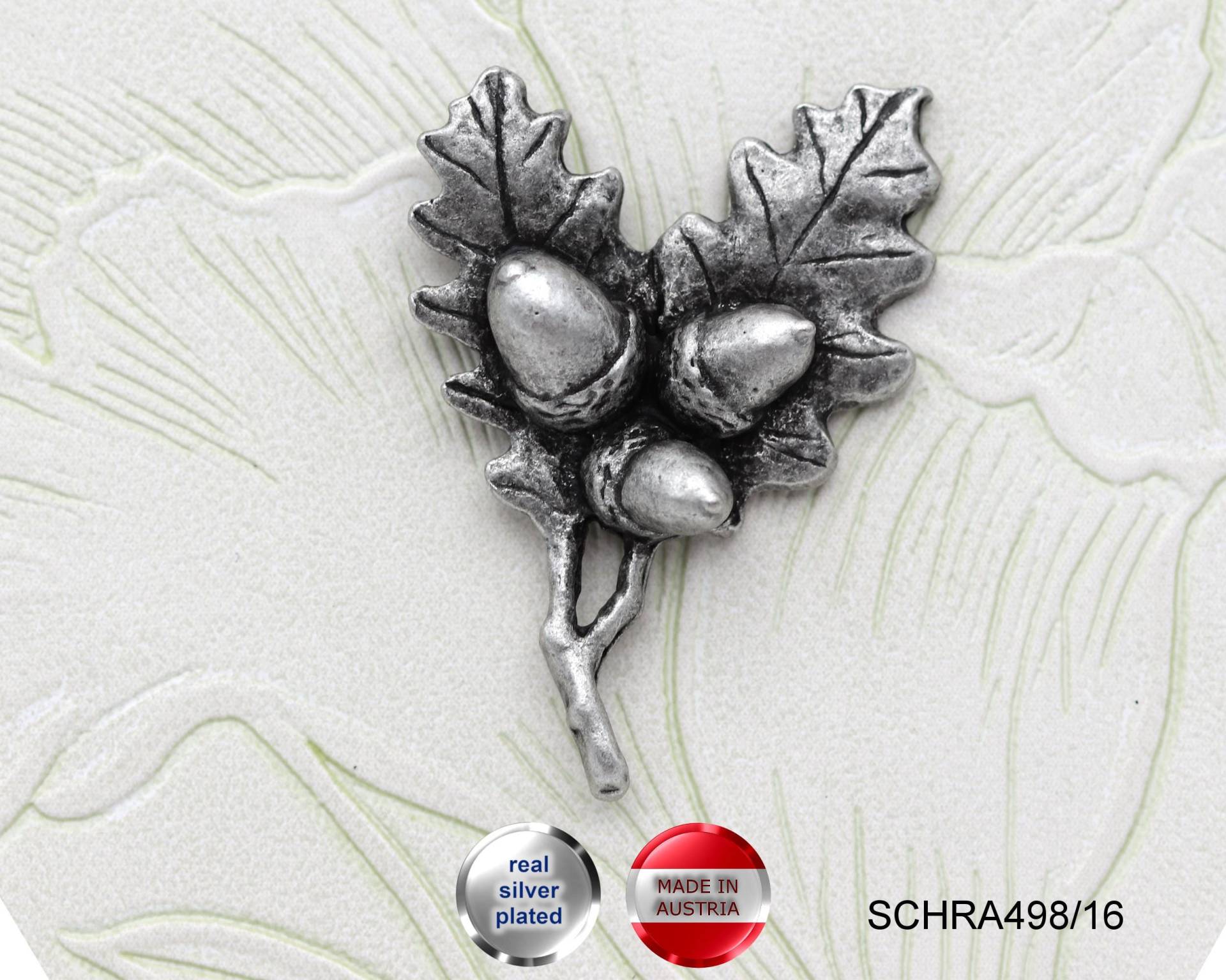 Anstecker Eichenlaub - Made in Austria // Schra498/16 von APjewelrycomponents