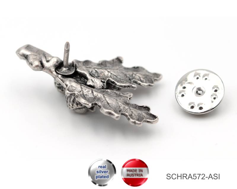 Anstecker Eichenlaub - Made in Austria // Schra572-Asi von APjewelrycomponents