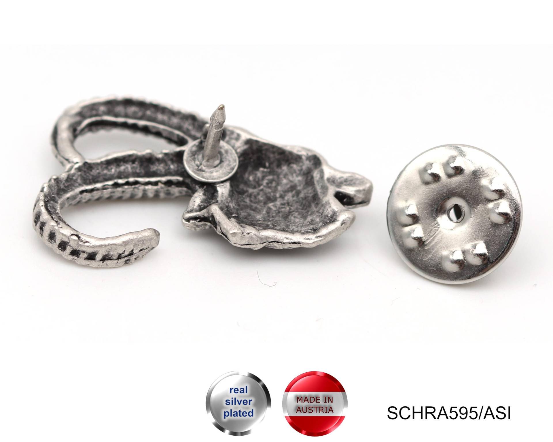 Anstecker Steinbock - Made in Austria // Schra595/Asi von APjewelrycomponents