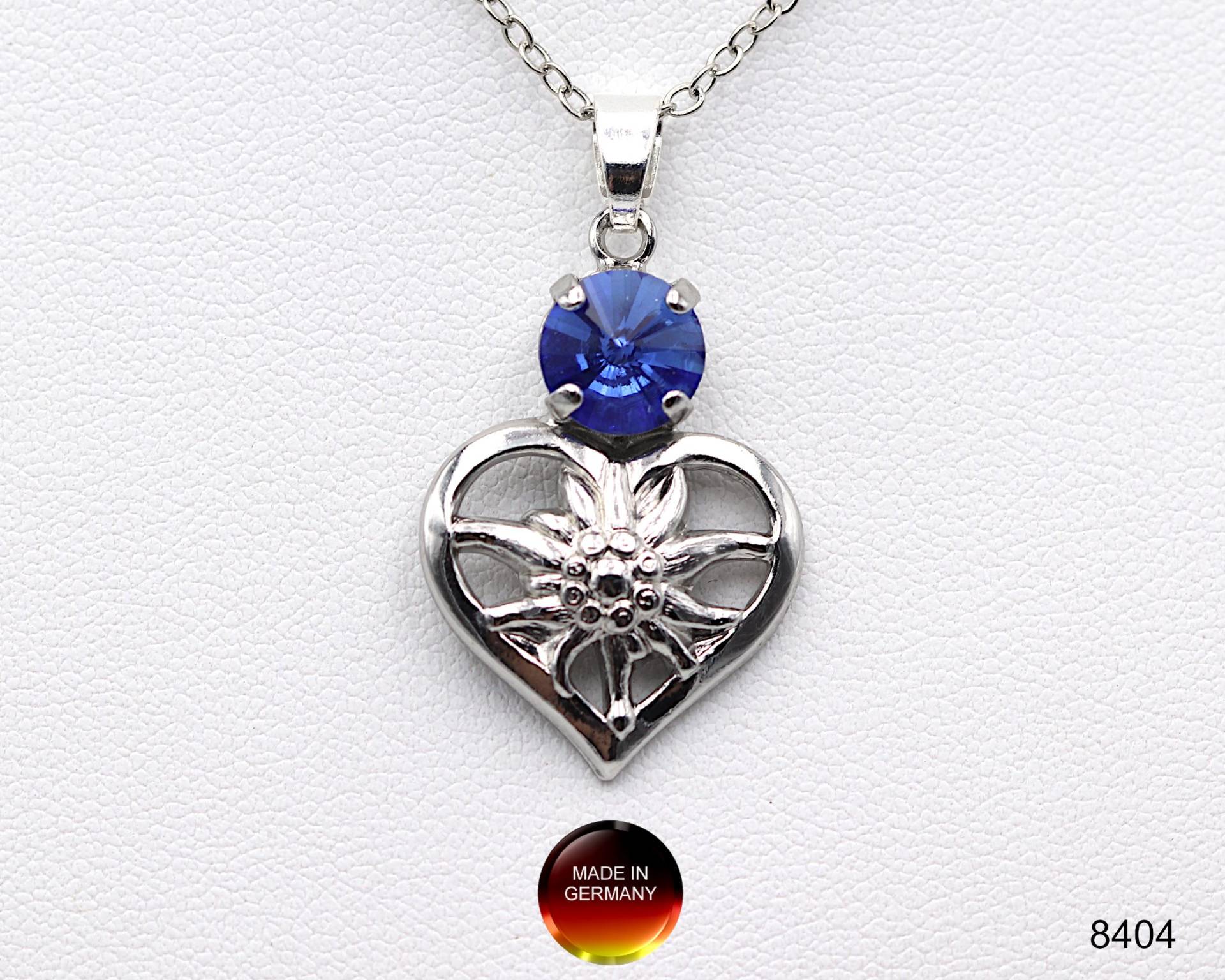 Halskette Edelweiss in Sapphire - Made Germany // 8404 von APjewelrycomponents