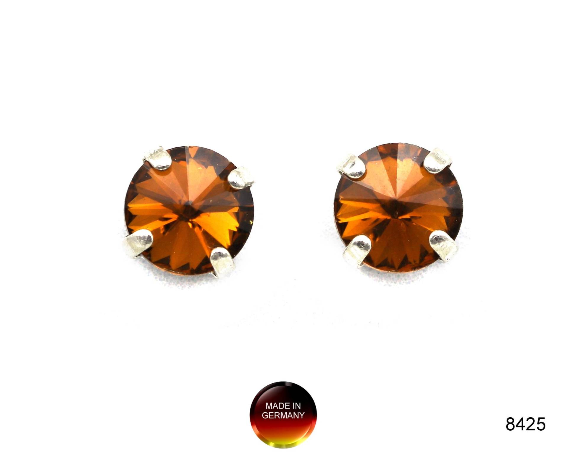Ohrstecker in Smoked Topaz - Made Germany // 8425 von APjewelrycomponents