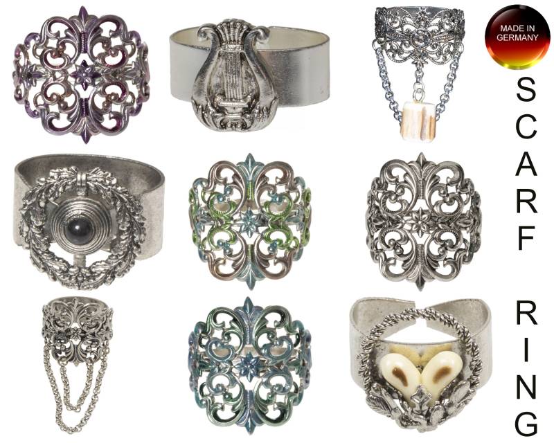 Schalringe Sparpack ~ Rabatt Schmuck Vintage Handgefertigt Trachtenschmuck Modeschmuck von APjewelrycomponents