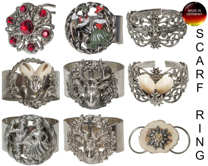 Schalringe Sparpack ~ Rabatt Schmuck Vintage Handgefertigt Trachtenschmuck Modeschmuck von APjewelrycomponents